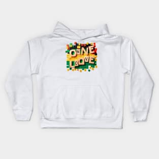 One Love: Jamaican Vibes Scrabble Tee Kids Hoodie